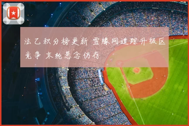 法乙积分榜更新 雪缘网追踪升级区竞争 末轮悬念仍存